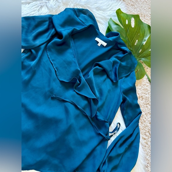 *sold* June & Hudson Ruffle Wrap Top - Picture 9 of 12